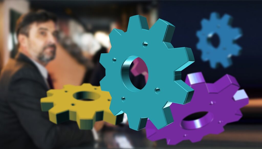 kaufmann, businessman, gears, work, productivity, mechanics, automation, marketing, concept, automation, automation, automation, automation, automation